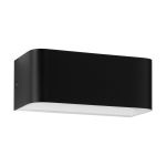 Eglo Wall Light Sania 4 Aluminium Black White 10W 1300lm - 830 Warm White | IP20 